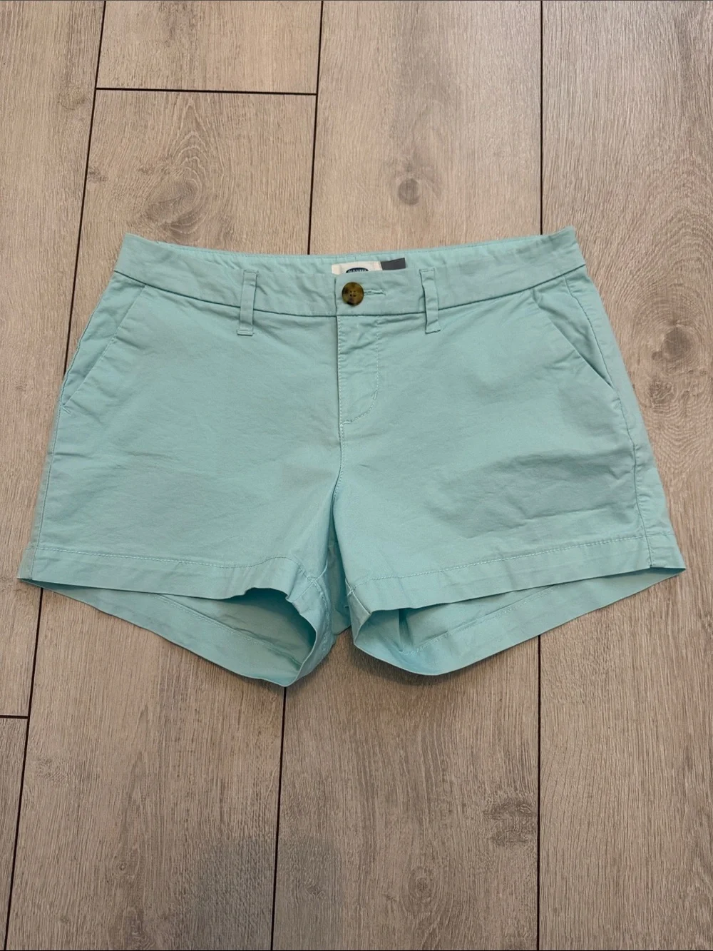 OLD NAVY Women’s Light Aqua Cotton Shorts, 2